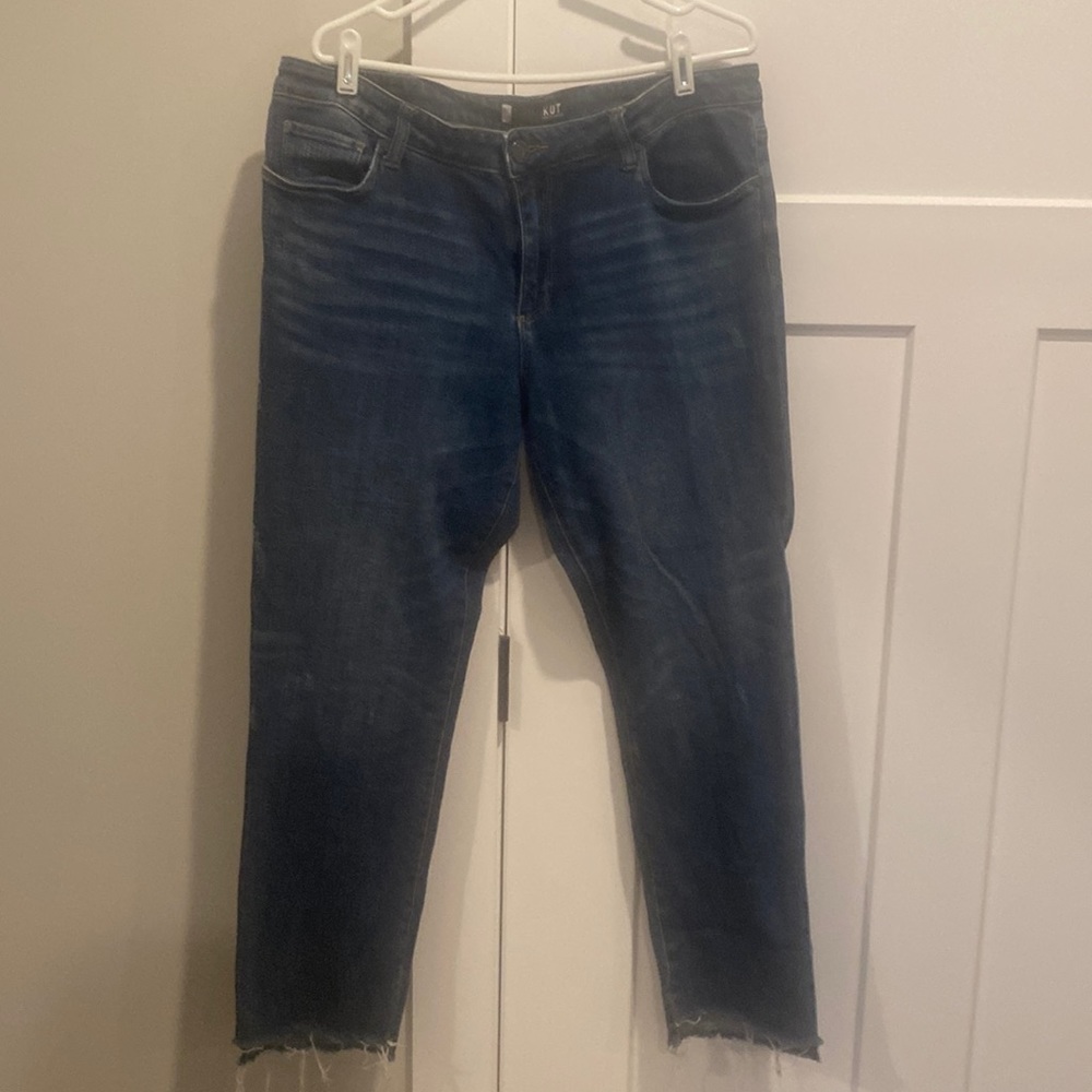 KUT from the Kloth Reese ankle straight leg size 12 jeans